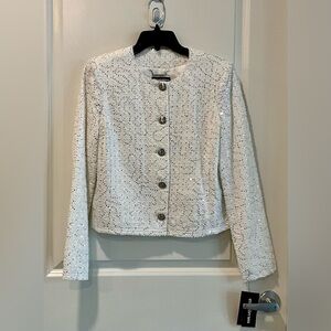 Karl Lagerfeld White Sequin Blazer - NWT